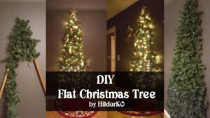 Diy flat christmas tree