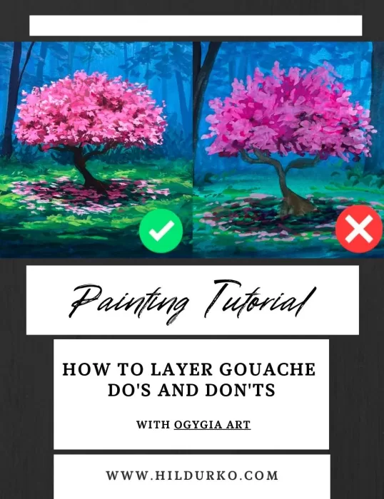 How To Layer Gouache – Dos and Don’ts #1628