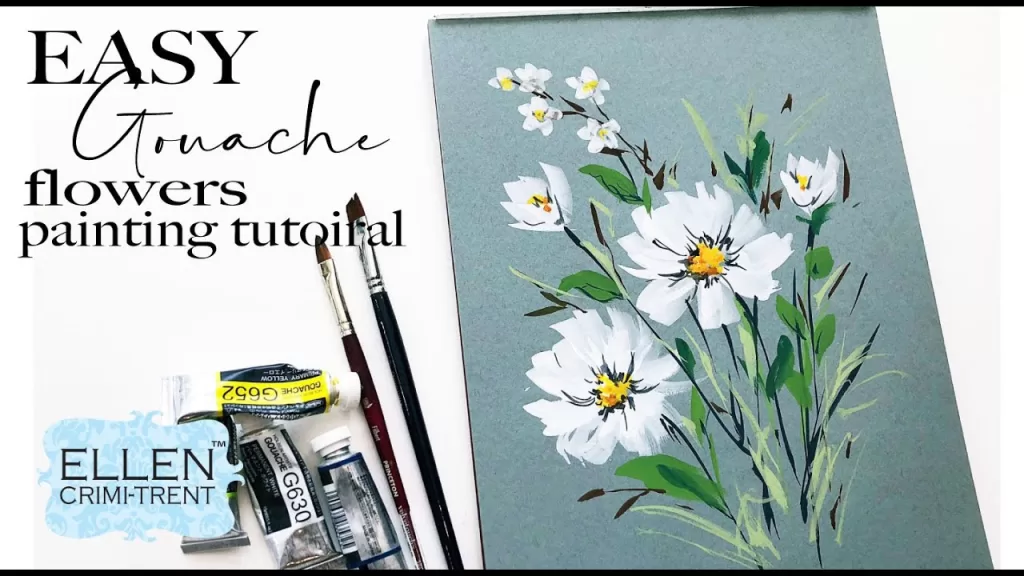 Read more about the article EASY gouache Flower Painting Tutorial #1624