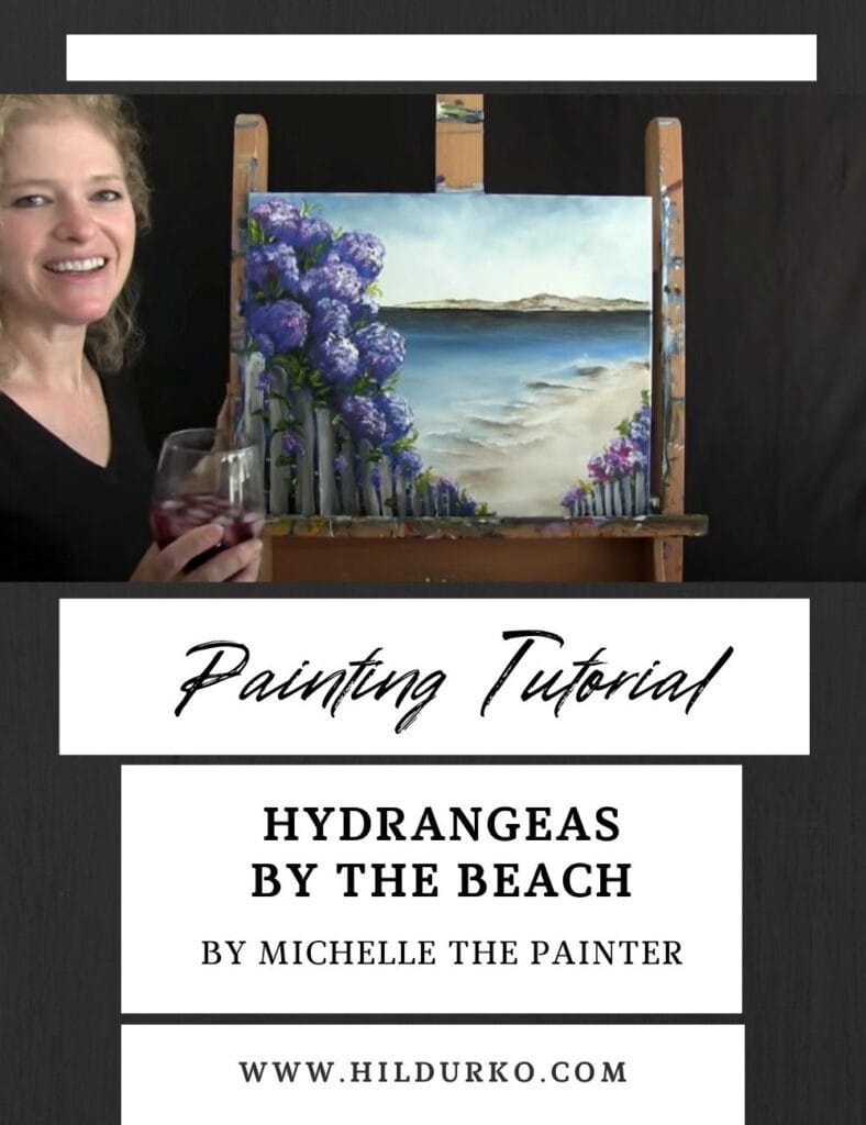 Unlocking Creative Inspiration with Michelle the Painter: A Journey Through "Hydrangeas by the Beach