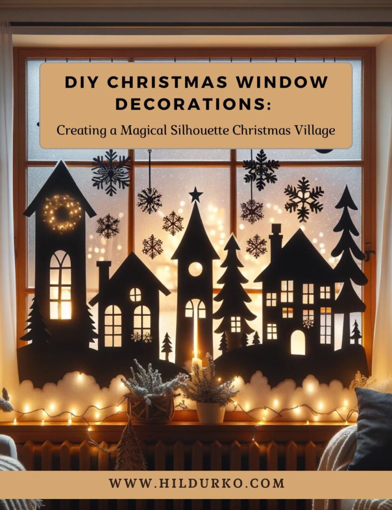 DIY Christmas Window Decorations: Creating a Magical Silhouette Christmas Village