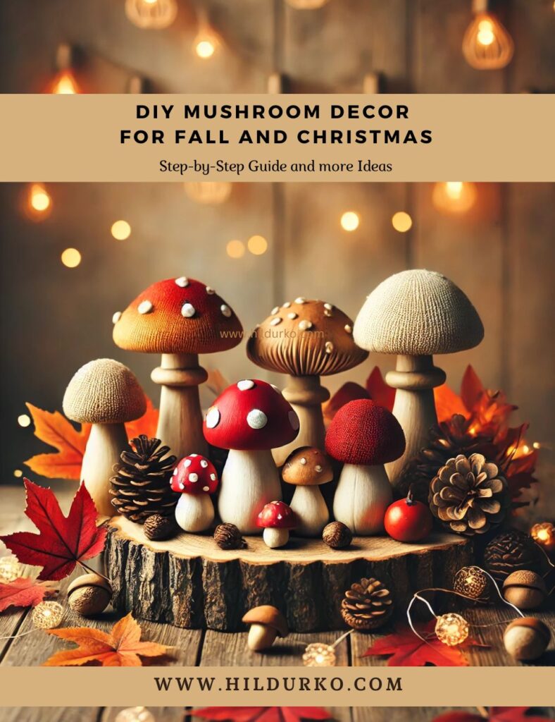 DIY Mushroom Decor for Fall and Christmas: A Step-by-Step Guide