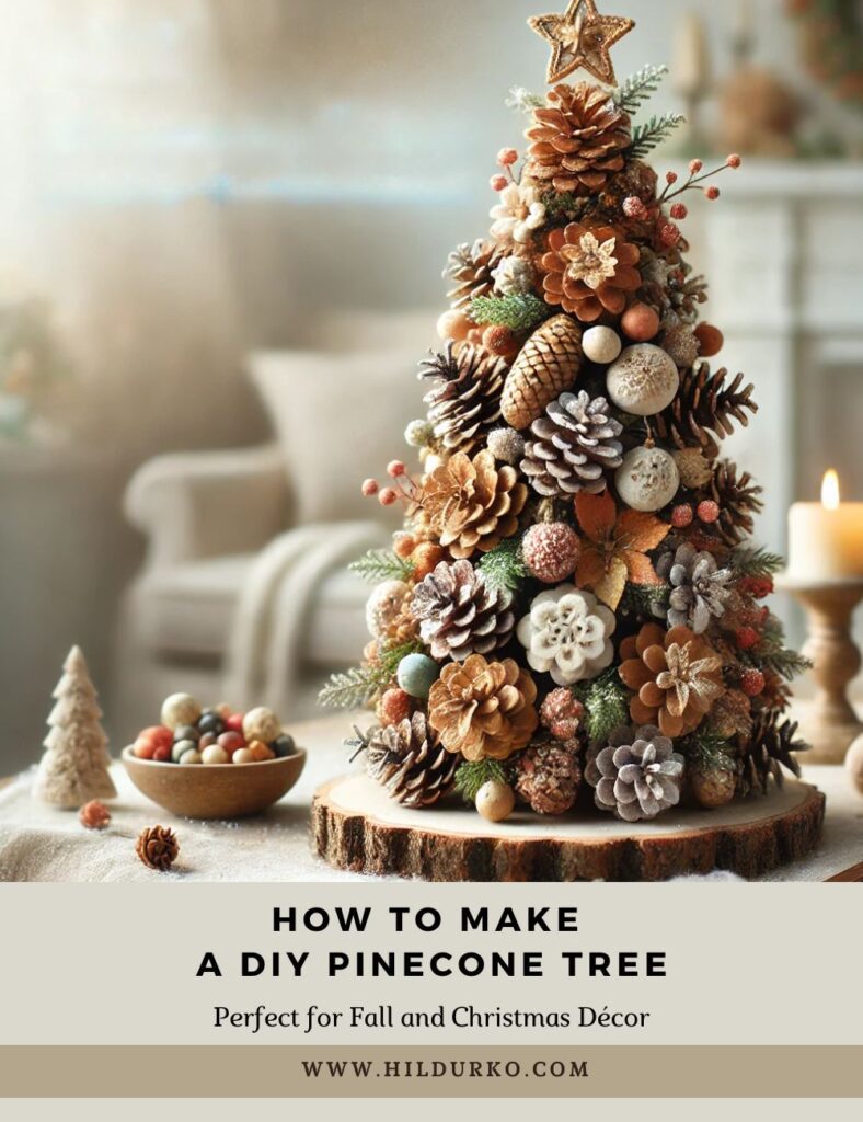 How to Make a DIY Pinecone Tree Perfect for Fall and Christmas Décor