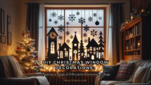 DIY Christmas Window Decorations: Creating a Magical Silhouette Christmas Village