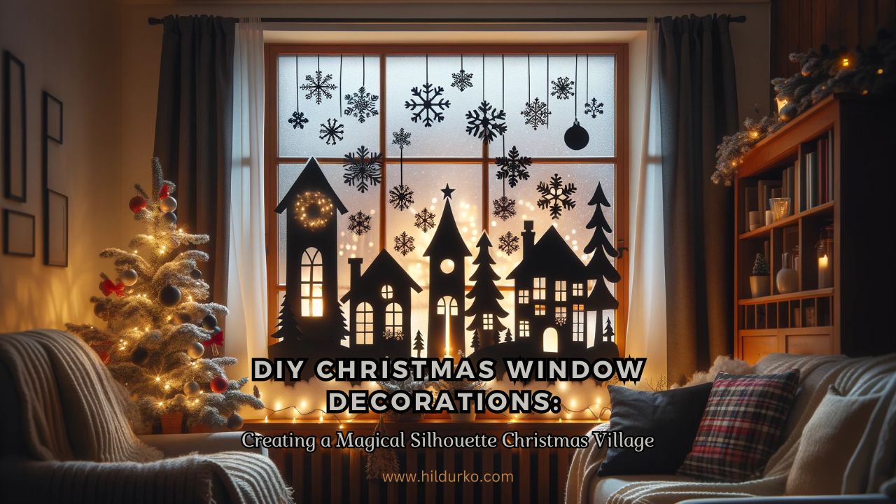 DIY Christmas Window Decorations: Creating a Magical Silhouette Christmas Village