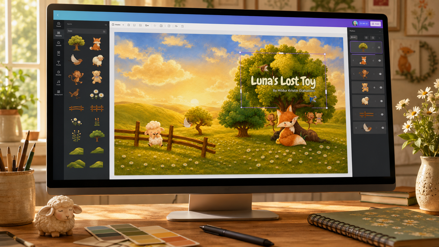 Read more about the article How to Create Children’s Book Illustrations Using Canva.